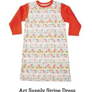 Art Supply Stripe Jersey Dress